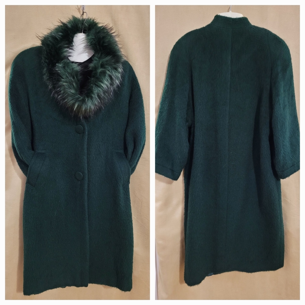 Wool Mohair Coat / M